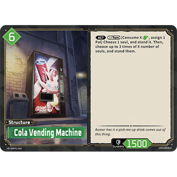 Palworld TCG EBP01-064 R Cola Vending Machine Dawn of Palpagos