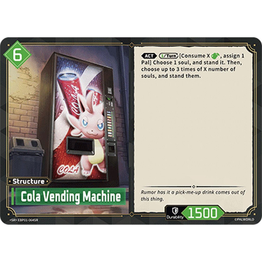 Palworld TCG EBP01-064SR SR Cola Vending Machine Dawn of Palpagos