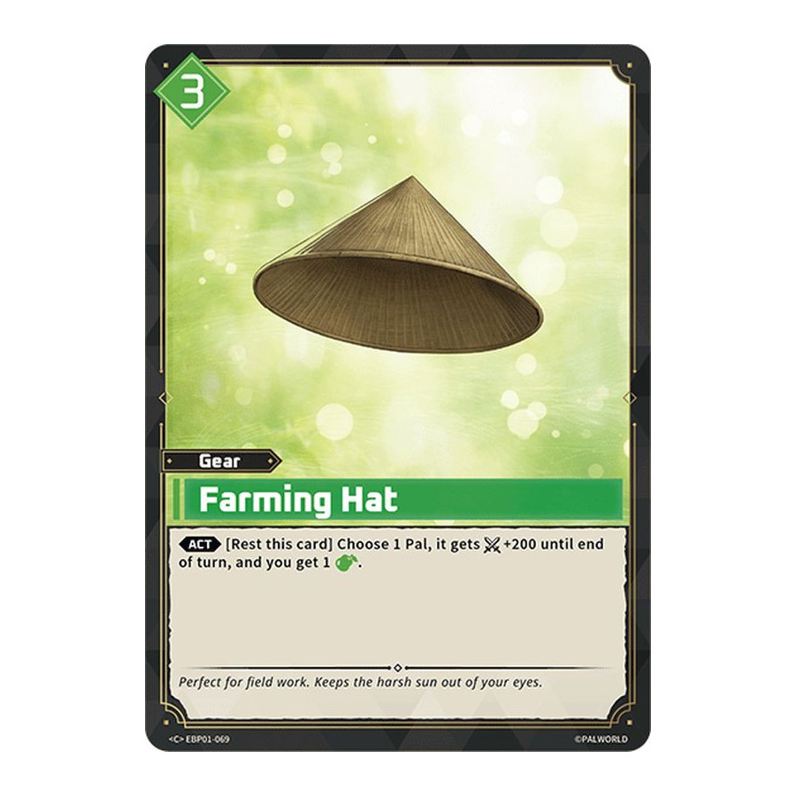 Palworld TCG EBP01-069 C Farming Hat Dawn of Palpagos