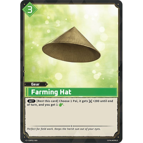 Palworld TCG EBP01-069 C Farming Hat Dawn of Palpagos