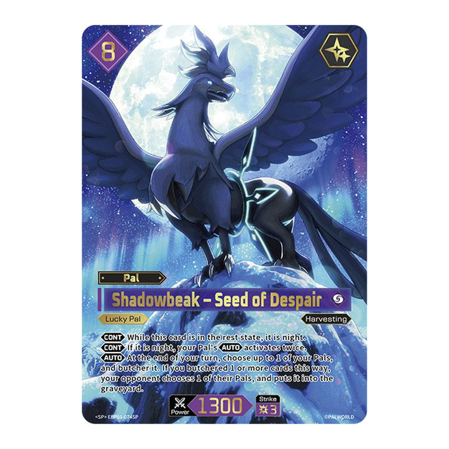 Palworld TCG EBP01-074SP SP Shadowbeak – Seed of Despair Dawn of Palpagos
