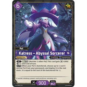 Palworld TCG EBP01-075 R Katress – Abyssal Sorcerer Dawn of Palpagos