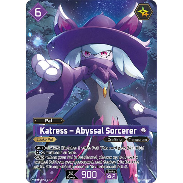 Palworld TCG EBP01-075OSR OSR Katress – Abyssal Sorcerer Dawn of Palpagos