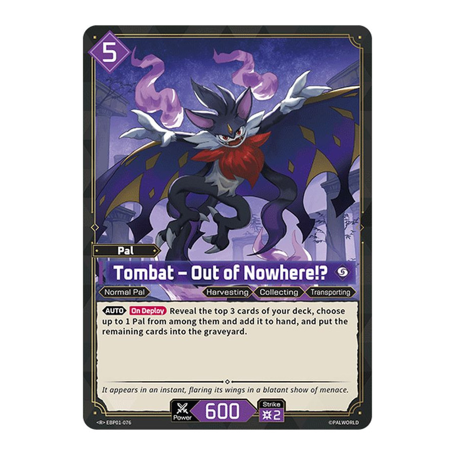 Palworld TCG EBP01-076 R Tombat – Out of Nowhere!? Dawn of Palpagos