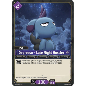Palworld TCG EBP01-079 U Depresso – Late Night Hustler Dawn of Palpagos