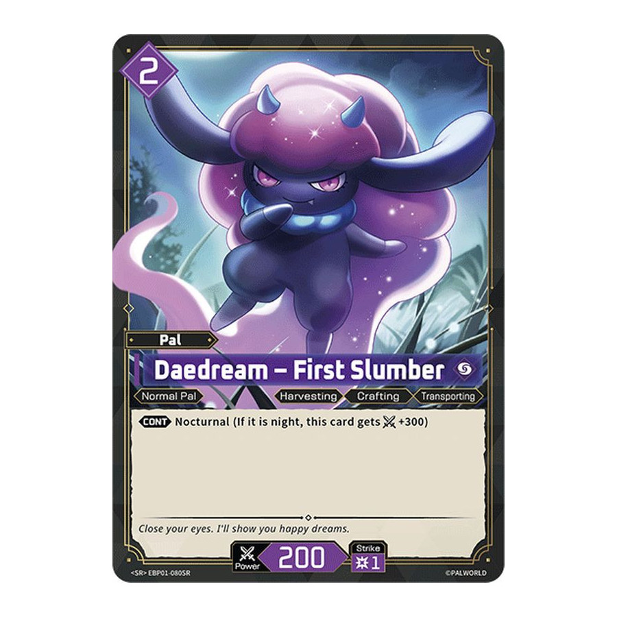 Palworld TCG EBP01-080SR SR Daedream – First Slumber Dawn of Palpagos