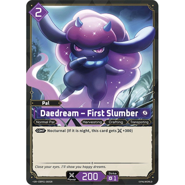 Palworld TCG EBP01-080SR SR Daedream – First Slumber Dawn of Palpagos