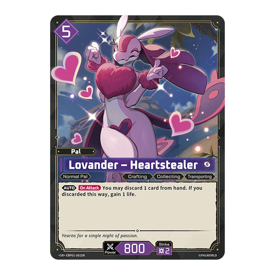 Palworld TCG EBP01-081SR SR Lovander – Heartstealer Dawn of Palpagos