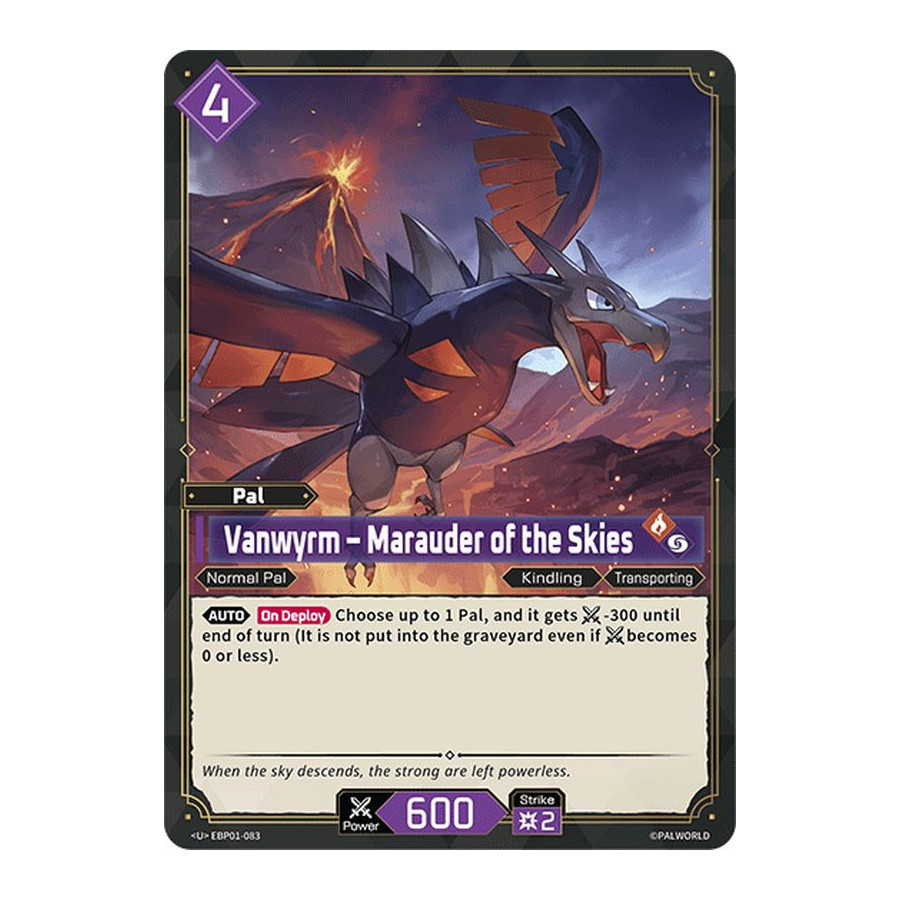Palworld TCG EBP01-083 U Vanwyrm – Marauder of the Skies Dawn of Palpagos