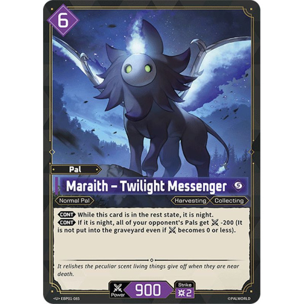 Palworld TCG EBP01-085 U Maraith – Twilight Messenger Dawn of Palpagos