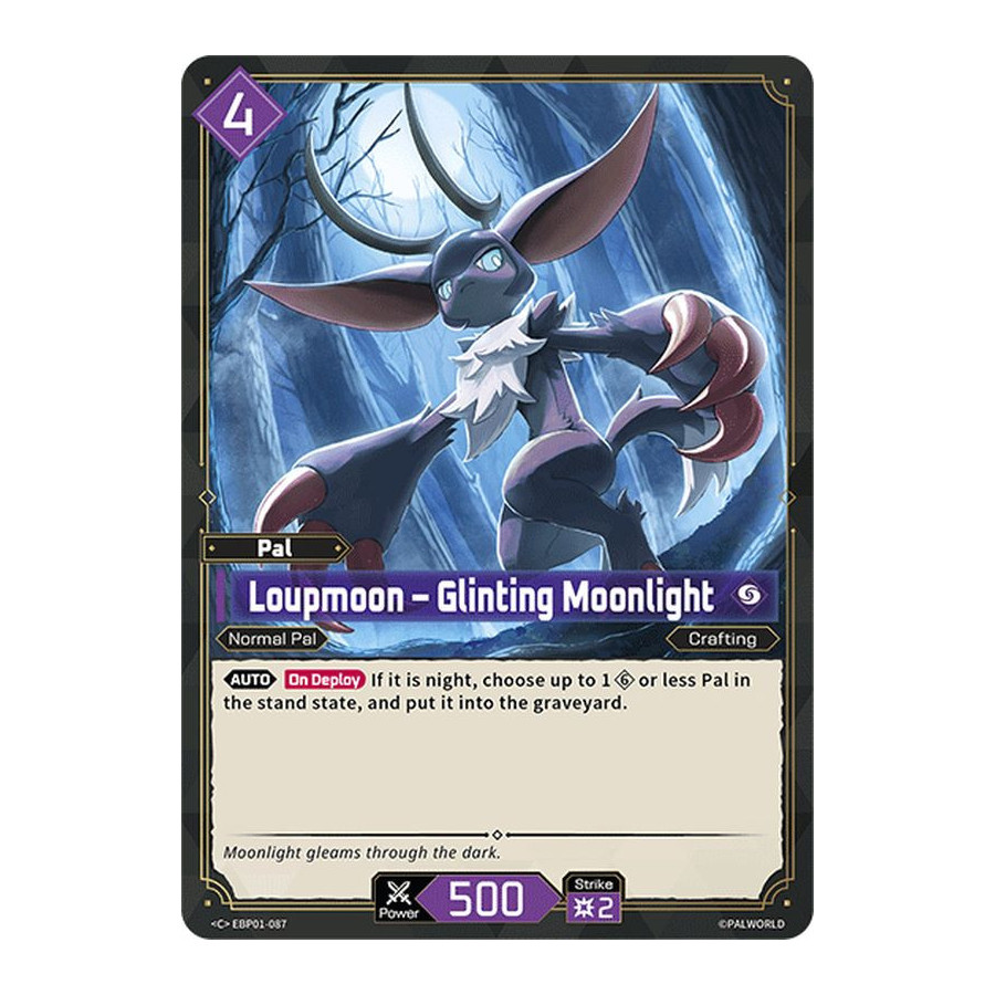 Palworld TCG EBP01-087 C Loupmoon – Glinting Moonlight Dawn of Palpagos