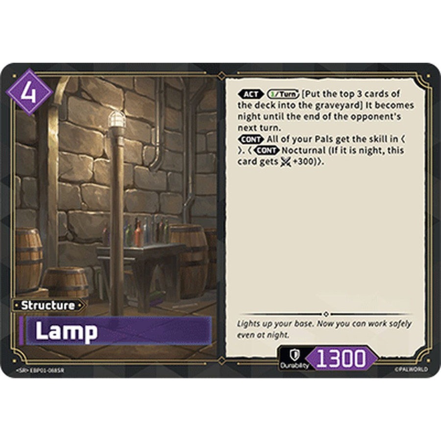 Palworld TCG EBP01-088SR SR Lamp Dawn of Palpagos