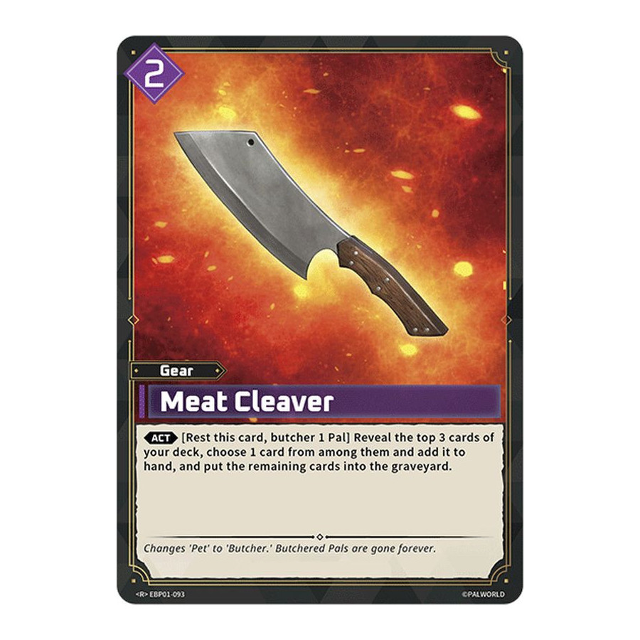 Palworld TCG EBP01-093 R Meat Cleaver Dawn of Palpagos