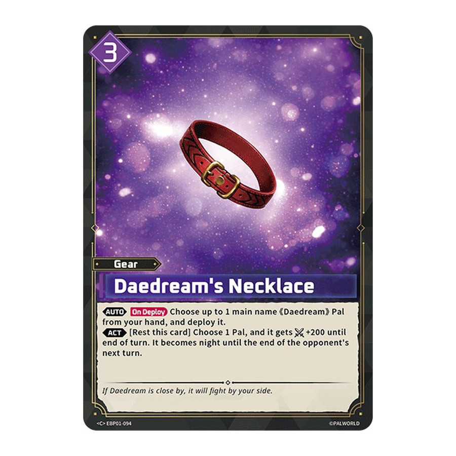 Palworld TCG EBP01-094 C Daedream's Necklace Dawn of Palpagos