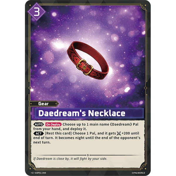 Palworld TCG EBP01-094 C Daedream's Necklace Dawn of Palpagos