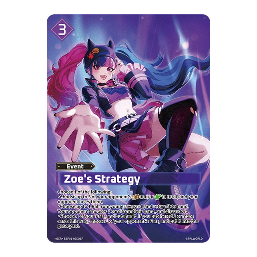 Palworld TCG EBP01-095OSR OSR Zoe's Strategy Dawn of Palpagos