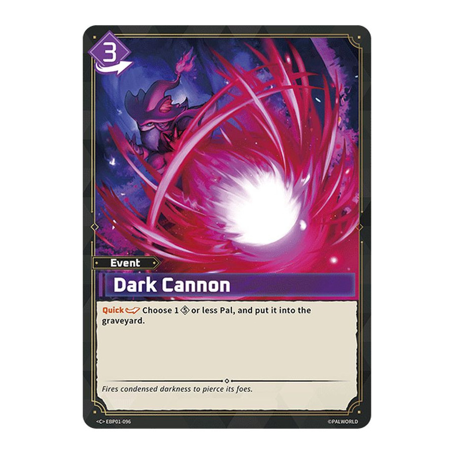 Palworld TCG EBP01-096 C Dark Cannon Dawn of Palpagos