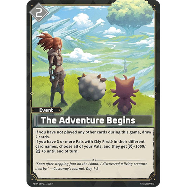 Palworld TCG EBP01-100SR SR The Adventure Begins Dawn of Palpagos