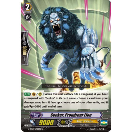 Vanguard_TCG_card_G-BT01_045EN_C_Seeker_Proudroar_Lion_Generation_Stride