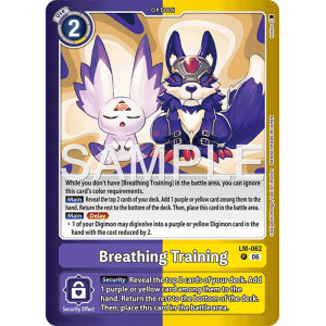 Digimon TCG LM08 LM-062 Breathing Training PR Limited Card Pack FINAL CREST Card Game