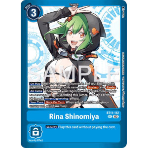 Digimon TCG LM08 BT11-112 Rina Shinomiya SEC/AA Limited Card Pack FINAL CREST Card Game