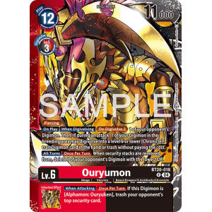 Digimon TCG LM08 BT20-018 Ouryumon R/AA Limited Card Pack FINAL CREST Card Game
