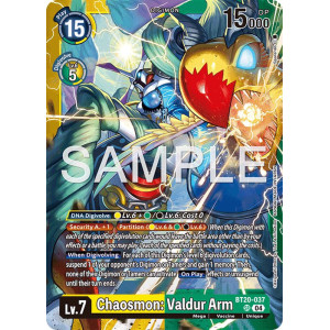 Digimon TCG LM08 BT20-037 Chaosmon: Valdur Arm SR/AA Limited Card Pack FINAL CREST Card Game