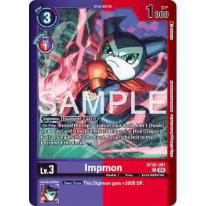 Digimon TCG LM08 BT20-061 Impmon U/AA Limited Card Pack FINAL CREST Card Game