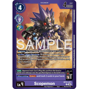 Digimon TCG LM08 BT21-071 Scopemon C/AA Limited Card Pack FINAL CREST Card Game