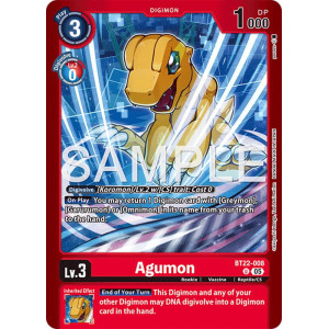 Digimon TCG LM08 BT22-008 Agumon U/AA Limited Card Pack FINAL CREST Card Game