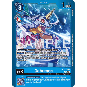 Digimon TCG LM08 BT22-017 Gabumon U/AA Limited Card Pack FINAL CREST Card Game