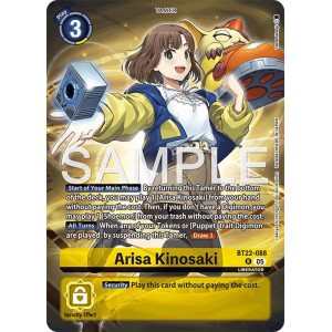 Digimon TCG LM08 BT22-088 Arisa Kinosaki R/AA Limited Card Pack FINAL CREST Card Game