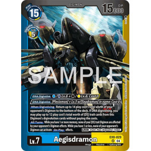 Digimon TCG LM08 EX8-029 Aegisdramon SR/AA Limited Card Pack FINAL CREST Card Game