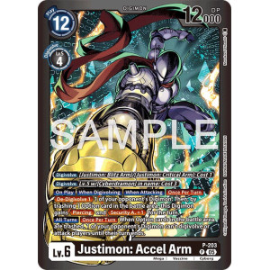 Digimon TCG LM08 P-203 Justimon: Accel Arm P/AA Limited Card Pack FINAL CREST Card Game