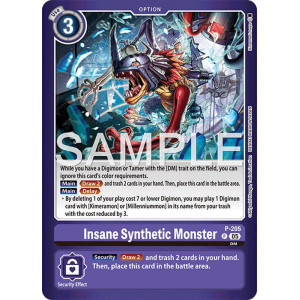 Digimon TCG LM08 P-205 Insane Synthetic Monster P/AA Limited Card Pack FINAL CREST Card Game