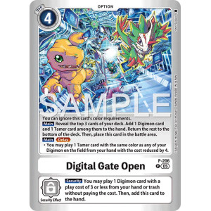 Digimon TCG LM08 P-206 Digital Gate Open P/AA Limited Card Pack FINAL CREST Card Game