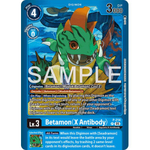 Digimon TCG LM08 P-214 Betamon (X Antibody) P/AA Limited Card Pack FINAL CREST Card Game