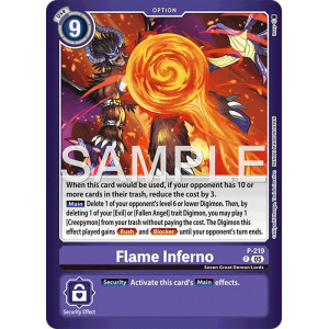 Digimon TCG LM08 P-219 Flame Inferno P/AA Limited Card Pack FINAL CREST Card Game
