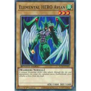 Yu-Gi-Oh TCG SGX2-ENA01 C Elemental HERO Avian Speed Duel GX: Midterm Paradox