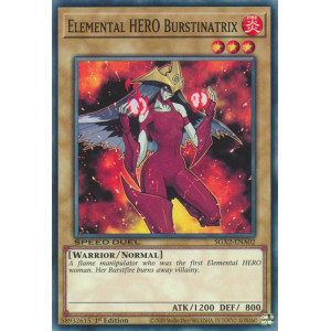 Yu-Gi-Oh TCG SGX2-ENA02 C Elemental HERO Burstinatrix Speed Duel GX: Midterm Paradox