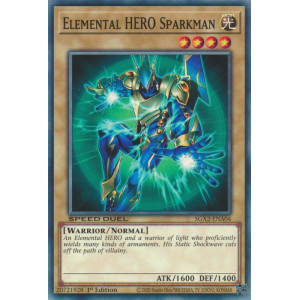 Yu-Gi-Oh TCG SGX2-ENA04 C Elemental HERO Sparkman Speed Duel GX: Midterm Paradox