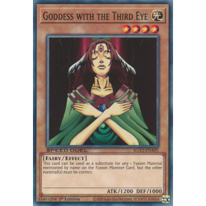 Yu-Gi-Oh TCG SGX2-ENA05 C Goddess with the Third Eye Speed Duel GX: Midterm Paradox