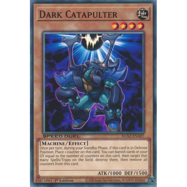Yu-Gi-Oh TCG SGX2-ENA07 C Dark Catapulter Speed Duel GX: Midterm Paradox