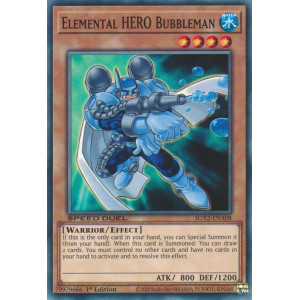 Yu-Gi-Oh TCG SGX2-ENA08 C Elemental HERO Bubbleman Speed Duel GX: Midterm Paradox