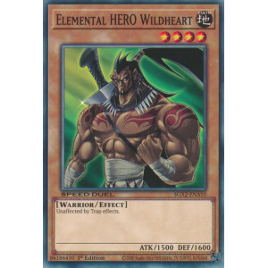 Yu-Gi-Oh TCG SGX2-ENA10 C Elemental HERO Wildheart Speed Duel GX: Midterm Paradox