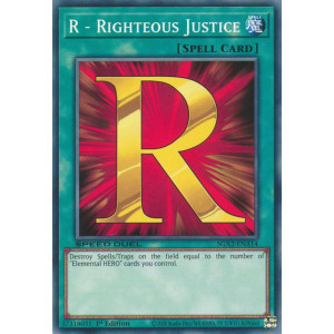 Yu-Gi-Oh TCG SGX2-ENA14 C R - Righteous Justice Speed Duel GX: Midterm Paradox