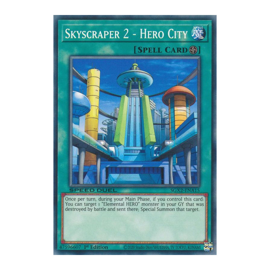 Yu-Gi-Oh TCG SGX2-ENA15 C Skyscraper 2 - Hero City Speed Duel GX: Midterm Paradox