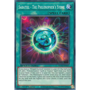 Yu-Gi-Oh TCG SGX2-ENA17 C Sabatiel - The Philosopher's Stone Speed Duel GX: Midterm Paradox