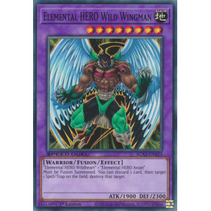 Yu-Gi-Oh TCG SGX2-ENA23 C Elemental HERO Wild Wingman Speed Duel GX: Midterm Paradox