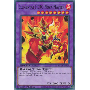 Yu-Gi-Oh TCG SGX2-ENA25 C Elemental HERO Nova Master Speed Duel GX: Midterm Paradox